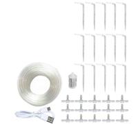 Dispositivo di irrigazione automatico intelligente con timer e gestione remota dello smartphone, progettato per l'uso con alimentazione USB e batteria con configurazione espandibile