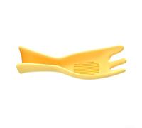 Dispositivo di lavaggio del riso del silicone del commestibile che caratterizza l'ottimizzazione del drenaggio e la capacità di stoccaggio di basso profilo (giallo)