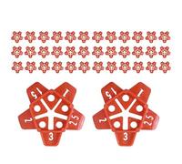 Dispositivo di livellamento per piastrelle da parete - Distanziatori di livellamento angolare per pavimento 50 pezzi, posizionatore di spazi per ristrutturazione del bagno e miglioramento della casa