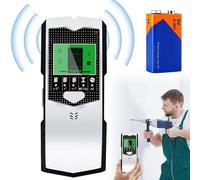 Dispositivo di localizzazione: 5 in 1 scanner da parete multifunzione Stud Finder con display LCD e allarme, rilevatore di metallo, linea di alimentazione CA per trovare linee elettriche, travi in