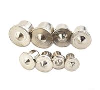 Dispositivo di marcatura per giunti in legno massiccio cavo da 6 o 8 o 10/12 mm con acciaio per Accu 16 pezzi punto centrale per set