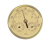 Dispositivo di monitoraggio meteo da 130 mm che combina termometro, igrometro e barometro per una pratica valutazione ambientale quotidiana (oro)