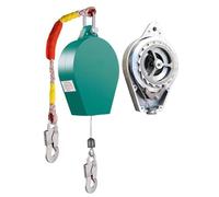 Dispositivo di protezione anticaduta con doppio sistema di frenatura Gancio di sicurezza Treppiede di salvataggio compatibile Arrampicata Attrezzatura di protezione anticaduta Attrezzatura di