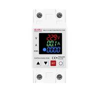 Dispositivo di protezione da sovratensione e sottotensione regolabile 3IN1 con display da 63 A, 230 V, relè di protezione, limite di sovracorrente