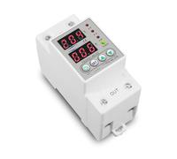 Dispositivo di protezione da sovratensione e sottotensione regolabile 60 A su guida DIN 230 V, relè, monitor del limite corrente(110V 60A)