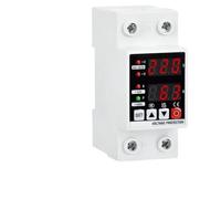 Dispositivo di protezione da sovratensione e sottotensione regolabile su guida DIN, AC220V/110V 1~63A, ripristino automatico ritardato(AC220V)