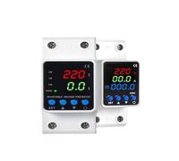 Dispositivo di protezione da sovratensione sottotensione regolabile su guida Din 40A 63A 80A 220VAC Protezione tensione for display digitale(Voltage Current KWH,2P 40A 220V)
