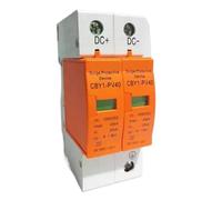Dispositivo di protezione da sovratensione SPD DC 500V 800V 1000V 2P DC1000V 20KA~40KA Scaricatore bassa tensione for guida DIN domestica 2 poli Protettore(500V)