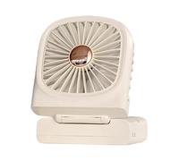 Dispositivo di raffreddamento personale con display digitale, ventilatore da tavolo regolabile, gadget di raffreddamento alimentato tramite USB per viaggi, scrivania e trucco, leggero ed elegante per