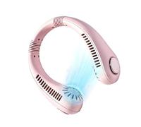 Dispositivo di raffreddamento personale ricaricabile di USB del ventilatore | Ventilatore da collo a 3 velocità per casa, ufficio, all'aperto, spiaggia, campeggio, escursionismo e viaggi (monocolore)