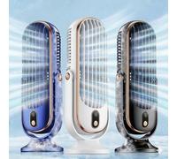 Dispositivo di raffreddamento portatile aggiornato con batteria grande e doppi motori, ventilatore da scrivania alla moda, mini condizionatore d'aria domestico, ventilatore raffreddatore d'aria con ci