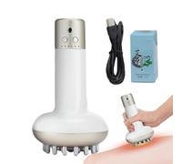 Dispositivo Di Raschiatura Riscaldamento,Spazzola Del Corpo Dimagrante,Massaggiatore a mano con vibrazione e riscaldamento della cellulite a microcorrente | Massaggiatore per cellulite, strumento