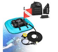 Dispositivo di respirazione subacquea portatile - Serbatoio subacqueo ad aria narghilè per immersioni ricreative e pesca, funzionamento 60-70 minuti, esplorare profondità fino a