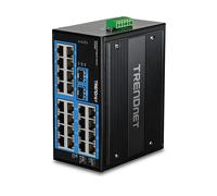 DISPOSITIVO DI RETE INDUSTRIALE TRENDNET TI-G262, 24 porte