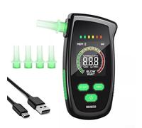 Dispositivo di rilevazione dell'alcool con memorizzazione storica dei dati e allarme di sovraccarico per il conducente per la sicurezza