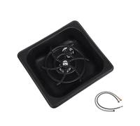Dispositivo di scarico automatico for lavello, brocca, tazza, lavatrice, risciacquo in acciaio inox for lavello da cucina, cucina di casa, hotel, bar, ristorante, scarico e vaschetta raccogli-gocce(Bl