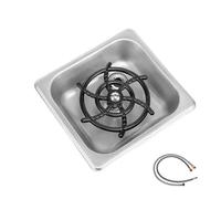 Dispositivo di scarico automatico for lavello, brocca, tazza, lavatrice, risciacquo in acciaio inox for lavello da cucina, cucina di casa, hotel, bar, ristorante, scarico e vaschetta raccogli-gocce(Si