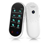 Dispositivo di traduzione linguistica,dispositivo di traduzione con traduttore vocale,138 lingue e accenti in tempo reale con supporto WiFi/Offline/Foto per viaggi,apprendimento e lavoro,Bianco