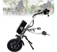 Dispositivo Di Traino per Sedia a Rotelle Da 500W,Accessorio per Sedia a Rotelle Elettrica per Handbike, Con Luce Anteriore, Sistem.a Di Ammortizzazione,Tweeter,Batteria 48v16ah,Autonomia 60/70Km,A