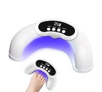 Dispositivo di trattamento laser per funghi delle unghie, 30 LED, ricaricabile, 470 nm, 905 nm, ad alta efficienza, terapia laser a freddo, per unghie delle dita e dei piedi (bianco)