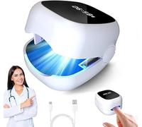 Dispositivo di trattamento laser per Toenail Fungus, portatile e ricaricabile Mycosis Therapy, efficace rimozione di funghi e riparazione unghie, 7 minuti per unghie sane