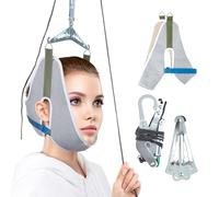 Dispositivo di trazione cervicale | Imbracatura di trazione del collo - Riutilizzabile tipo gancio correttore cinghia regolabile - per uomini anziani allenamento recupero casa viaggio