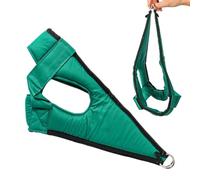 Dispositivo di trazione nuda - scollatura, cintura di trazione | Aiuto per trazione del collo sospeso con anello in acciaio per alleviare il dolore al collo a casa, yoga, auto, telaio della porta per