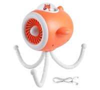 Dispositivo di ventilazione a tre velocità, regolabile per ventilatore, portatile, raffreddamento Breeze Unit, clip on Stroller Cooling System, Travel Friendly Desk Fan, Outdoor Indoor Summer Comfort
