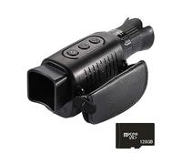 Dispositivo Di Visione Notturna A Infrarossi HD Zoom Telescopio Monoculare Digitale Telecamera Esterna Con Doppio Uso Diurno E Notturno For La Caccia Immagini E Video Nitidi(R7 with 128GB card)