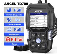 Dispositivo diagnostico ANCEL TD700 OBD2 per Toyota All System Scanner OBD2 Lettore per auto Trasmissione TPMS Riparazione scanner motore ABS TD700
