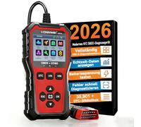 Dispositivo diagnostico OBD2 per auto, dispositivo diagnostico per tutti i veicoli, scanner OBD2 OBDII, lettore di codici di errore tedesco, lettore di codici di errore con DTC, test della batteria