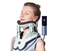 Dispositivo elettrico di trazione cervicale per alleviare il dolore al collo, pompa ad aria regolabile gonfiabile barella del collo con trazione 3 potenza, airbag integrato 8
