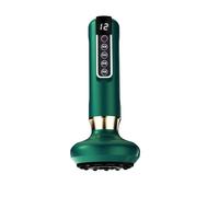 Dispositivo elettrico per massaggio a coppettazione, verde, display LCD, 12 impostazioni di velocità, riscaldamento a luce rossa, funzione timer, testa magnetica
