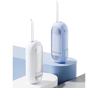 Dispositivo elettrico portatile per pulizia e lavaggio telescopico orale e dentale Irrigatore orale 3 modalità e serbatoio rimovibile tipo estraibile da 150 ml, 4 punte a getto, impermeabile IPX7