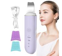 Dispositivo facciale - Dispositivo ad ultrasuoni per la pulizia del viso - Massaggiatore viso multifunzione leggero per uso quotidiano a casa, in salotto o in clinica con effetto luminoso, mattina e