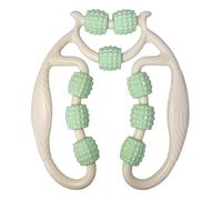 Dispositivo for gambe con morsetto ad anello Dispositivo for il rilassamento della fascia muscolare del polpaccio Massaggio con rulli Wolfsbane non dimagrante a 9 ruote (Size : Green)