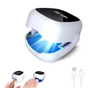 Dispositivo laser per funghi delle unghie, fungo del chiodo, terapia a infrarossi, 470 nm e 905 nm, ad azione rapida, 21 giorni ad azione rapida e intensa, disinfettante laser per unghie (bianco)