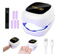 Dispositivo laser per funghi per unghie con luce a infrarossi da 470 nm blu | Dispositivo per il trattamento di funghi laser per unghie con 1 pinza per unghie e 5 lime per unghie