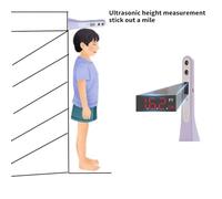 Dispositivo Misurazione Altezza Ultrasuoni Facili Da Trasportare Con Batteria Ricaricabile Elevata Precisione Misura Altezza Per Casa E Le Palestre Utilizzare Ricaricabile