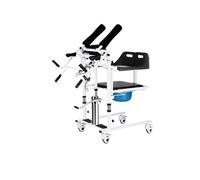 Dispositivo Mobile Multifunzione Wheel Walker per l'assistenza agli Anziani con Sedia a rotelle e Sedia Comoda (Arancione) (Nero)