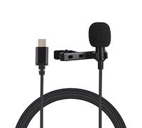 Dispositivo mobile selfie CTJ 1.5m USB-C/Type-C Jack Lavalier Wired registrazione del condensatore del microfono