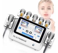 Dispositivo multifunzionale cura pelle con macchina 7D HIFU, lifting e rassodamento viso a livello dello strato SMAS, rimozione rughe, 7 profondità, 20.000 impulsi per cartuccia