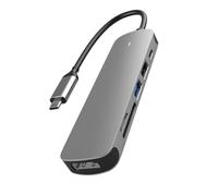 Dispositivo multiplo compatibile 4/6 porte USB3.0 e hub di tipo C 5Gbps Sincronizzazione rapida dei dati e adattatore di ricarica