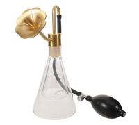 Dispositivo per Annusare Fragranze in Vetro e Ottone, Portatile | Pompa in Ottone e Contagocce Standard, per Aree di Valutazione e Sale Trattamento, Finitura Lucida