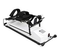 Dispositivo per esercizi per arti inferiori con display LCD, trainer elettrico per la riabilitazione di ginocchia e gambe, angolo e velocità regolabili, telecomando wireless,L