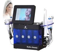 Dispositivo per idrodermoabrasione viso 14 in 1 a idrogeno e ossigeno, ideale per la cura della pelle del viso a casa, come un salone di bellezza. Lenisce il rossore del viso, restringe i pori, r