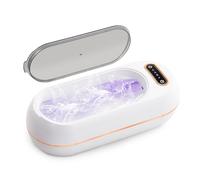 Dispositivo per la pulizia ad ultrasuoni, 48000 Hz, pulitore a ultrasuoni, 350 ml, con lampada UV, per bagno a ultrasuoni, protesi dentarie, occhiali, gioielli, orologi, binario dentale
