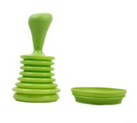 Dispositivo per la pulizia degli scarichi di cucina e bagno che utilizza la compressione fisica dell'aria invece degli apri di scarico liquidi (verde)