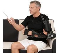 Dispositivo per la riabilitazione del braccio post-ictus con telecomando wireless Attrezzo per il recupero dell'articolazione del gomito Doppia modalità manuale/automatica 2 velocità regolabili(Left)