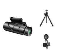 Dispositivo per la visione notturna, Telescopio 50X60 Binocolo potente Bussola HD Luce LED a infrarossi L-aser for il campeggio(Whole Set)